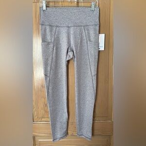 NWT Fleo Reverie Bounce Fabric XL Pocket Leggings, Gray Heather
